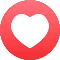 Gif animé coeur blanc